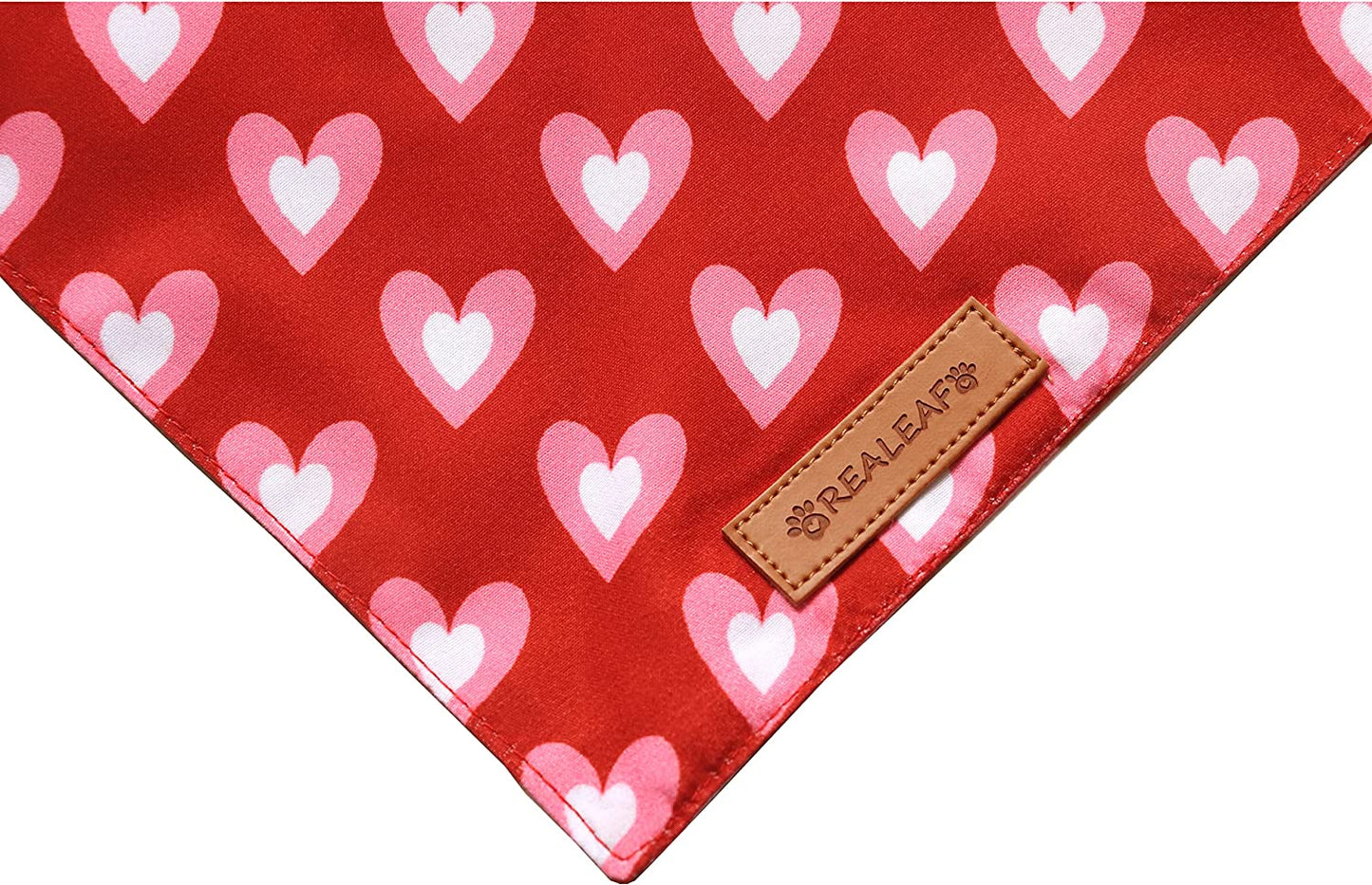 Love Dog Bandanas 2 Pack, Triangle Reversible Mothers Day Valentine'S Day Pet Scarf for Boy and Girl, Premium Durable Fabric, Holiday Bandana for Medium and Large Dogs (Large)